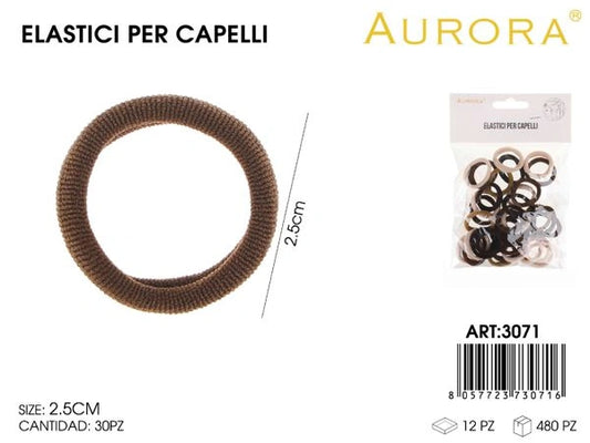 Kit Scorta Elastici AURORA in Tonalità Naturali Senza Metallo