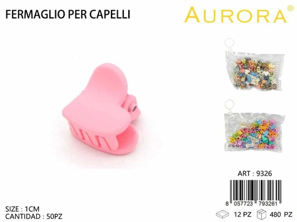 Maxi Pack 50 Mini Pinze AURORA: Mix di Forme Kawaii e Colori Pastello