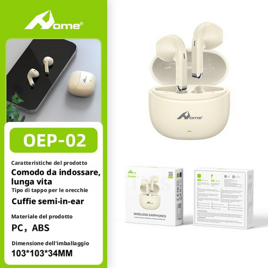 Cuffie Wireless OEP-02 Semi-in-ear BEIGE - SUNTIMEMODA