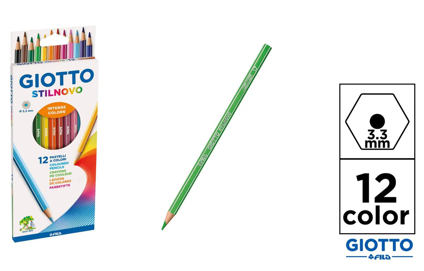 GIOTTO STIILNOVO 3.3MM - 12 COLORS - SUNTIMEMODA