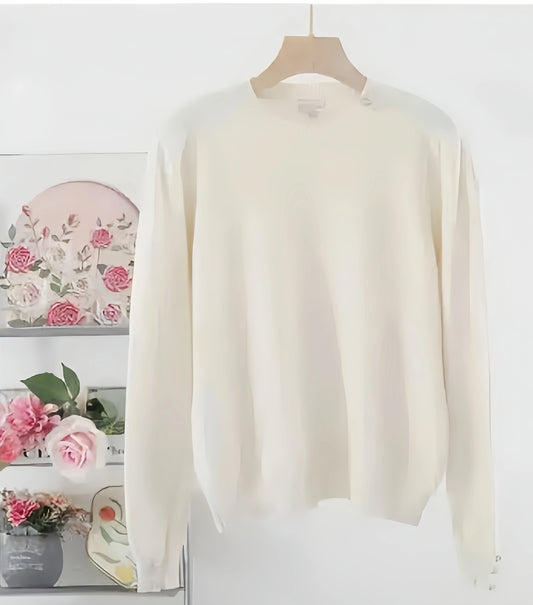 Maglia tinta unica abbottonate - SUNTIMEMODA