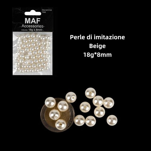 Perle di imitazione PANNA 18g*8mm - SUNTIMEMODA