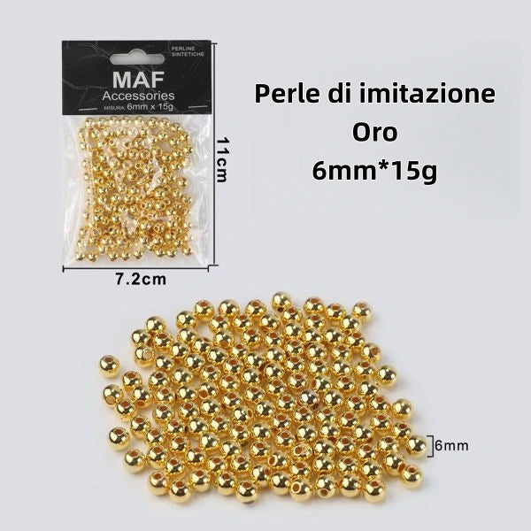 Perle di imitazione ORO 6mm*15g - SUNTIMEMODA