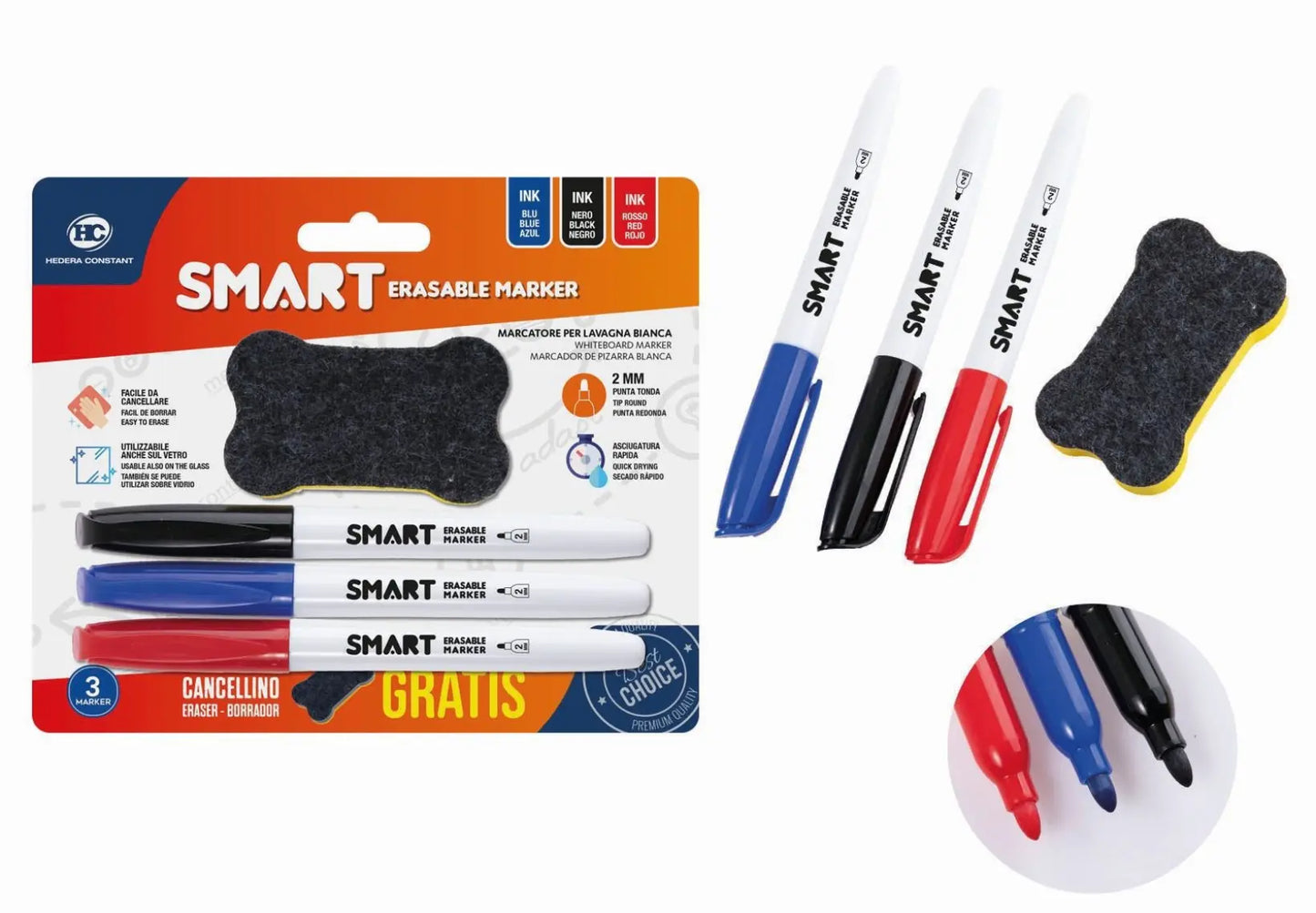 SMART ERASABLE MARKER MULTICOLORE - SUNTIMEMODA
