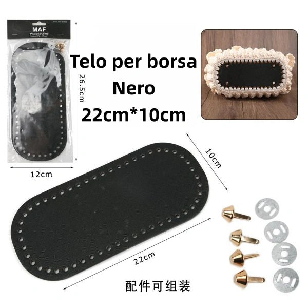 Fondo per Borsa 22x10cm NERO - SUNTIMEMODA