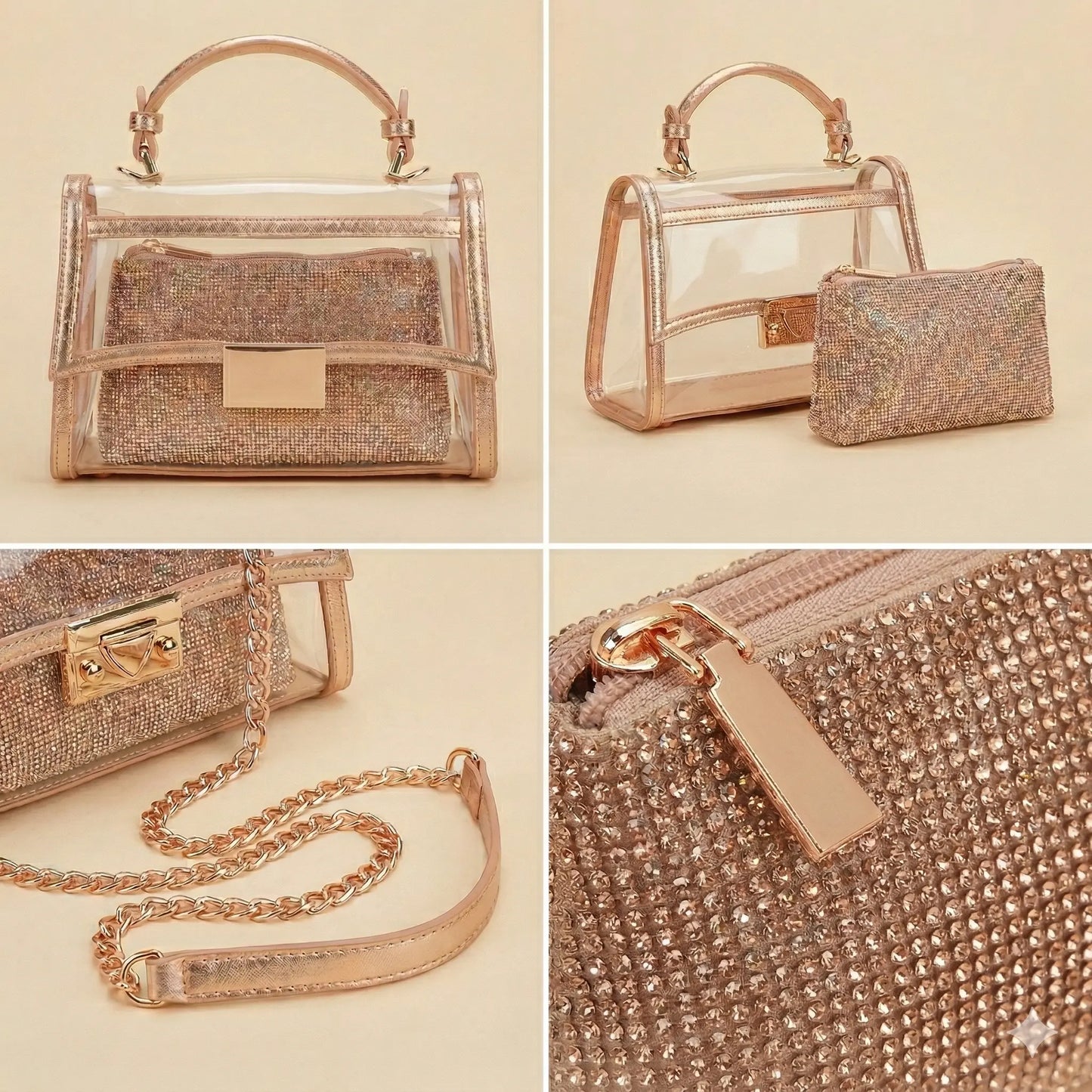 borsa elegante con strass - SUNTIMEMODA