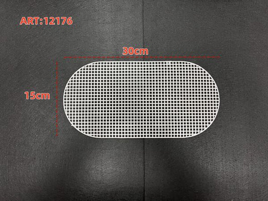 Base ovale grande in rete plastica 30x15cm per fondo borse artigianali art 12176 - SUNTIMEMODA