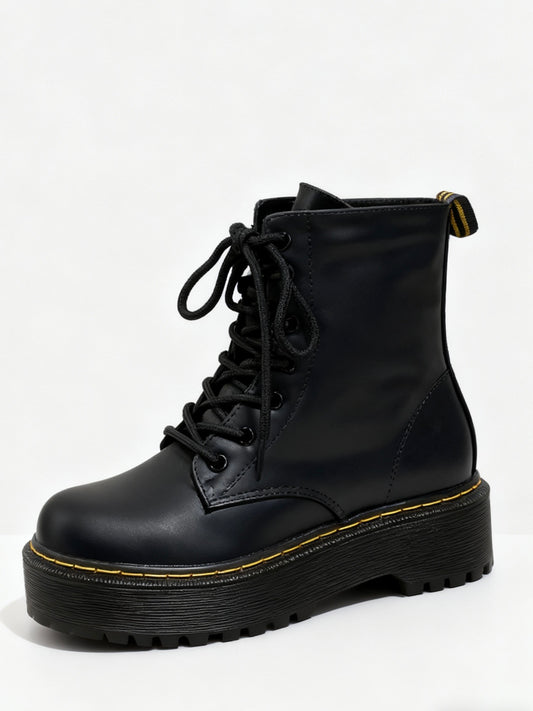 Bottines Martin avec ligne jaune
