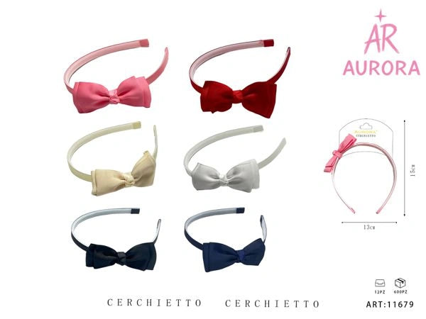 Bandeau fin AURORA avec nœud latéral élégant