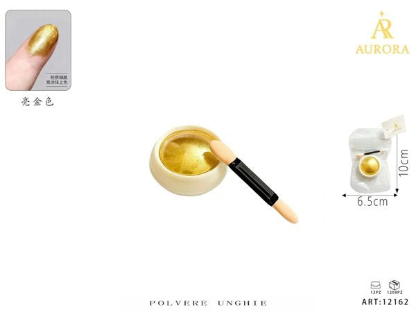 Pigmento in Polvere AURORA "Magic Mirror" per Unghie Effetto Cromato