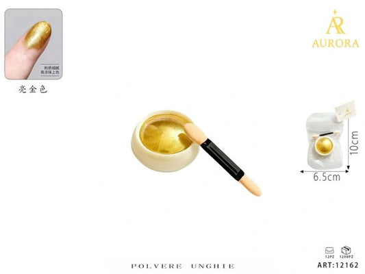 Pigmento in Polvere AURORA "Magic Mirror" per Unghie Effetto Cromato