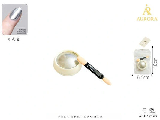Pigmento in Polvere AURORA "Magic Mirror" per Unghie Effetto Cromato