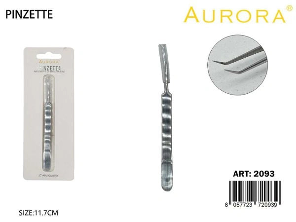 Pinzette Professionali AURORA: Strumenti di Precisione per Manicure ed Extension Ciglia