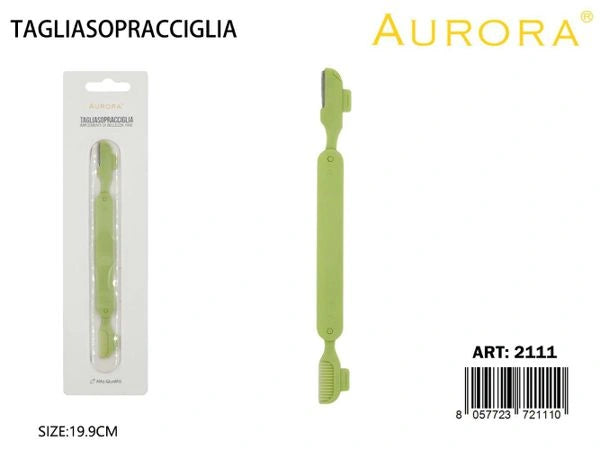 Rasoio di Precisione AURORA: Strumento Pieghevole 2-in-1 per Sopracciglia e Viso
