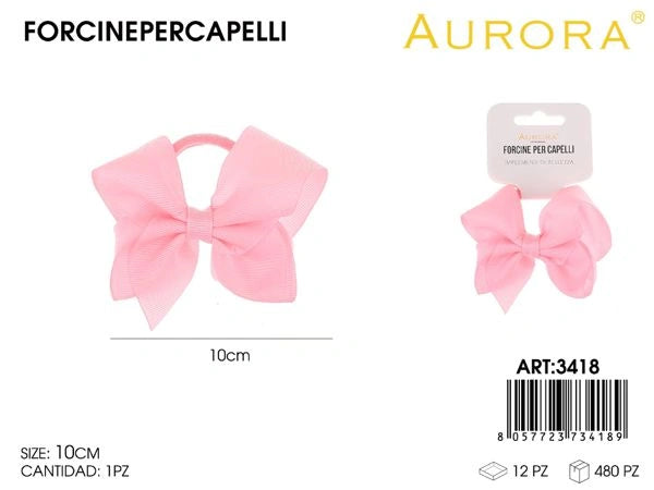 Fermacoda AURORA con Fiocco in Tulle: Stile Romantico e Leggero