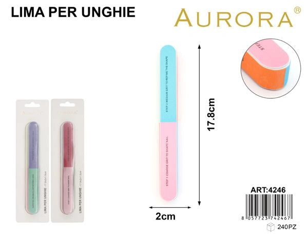 Strumenti Manicure AURORA: Lime, Buffer e Lucidanti per Unghie Perfette