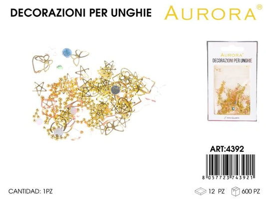 Collezione Completa Decorazioni Nail Art AURORA: 13 Kit di Stile Unico