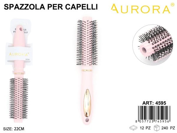 Collezione Spazzole Styling AURORA Rosa e Oro: Scegli la Tua Forma Ideale