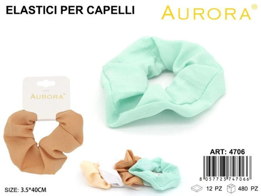 Fermacoda a Scrunchie AURORA: Morbidezza e Colori Delicati