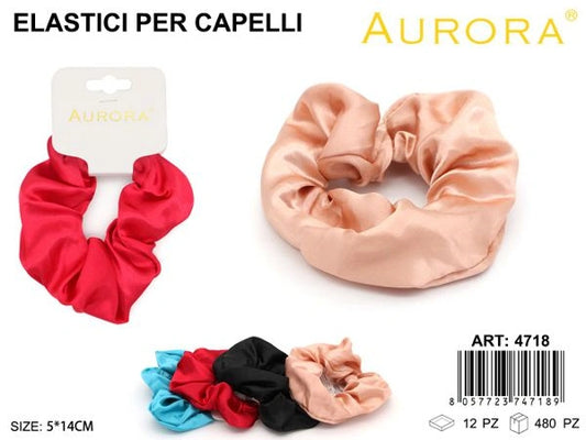 Fermacoda Maxi Scrunchie AURORA in Tessuto Satinato Elegante