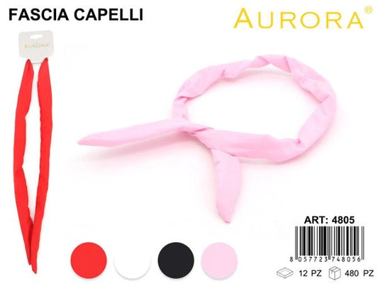 Fascia "Twist" AURORA: Cerchietto Modellabile con Orecchie a Coniglio