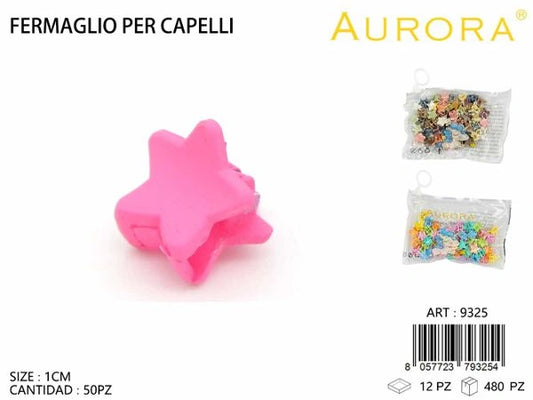 Maxi Pack 50 Mini Pinze AURORA: Mix di Forme Kawaii e Colori Pastello