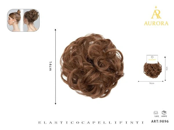 Extension de chignon AURORA : Élastique volumisant à effet naturel