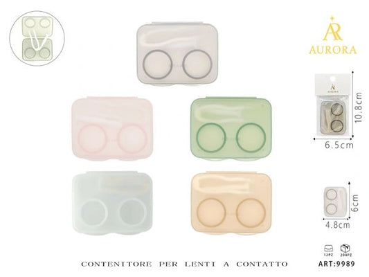 Portalenti AURORA: Custodia Igienica con Pinzetta e Applicatore
