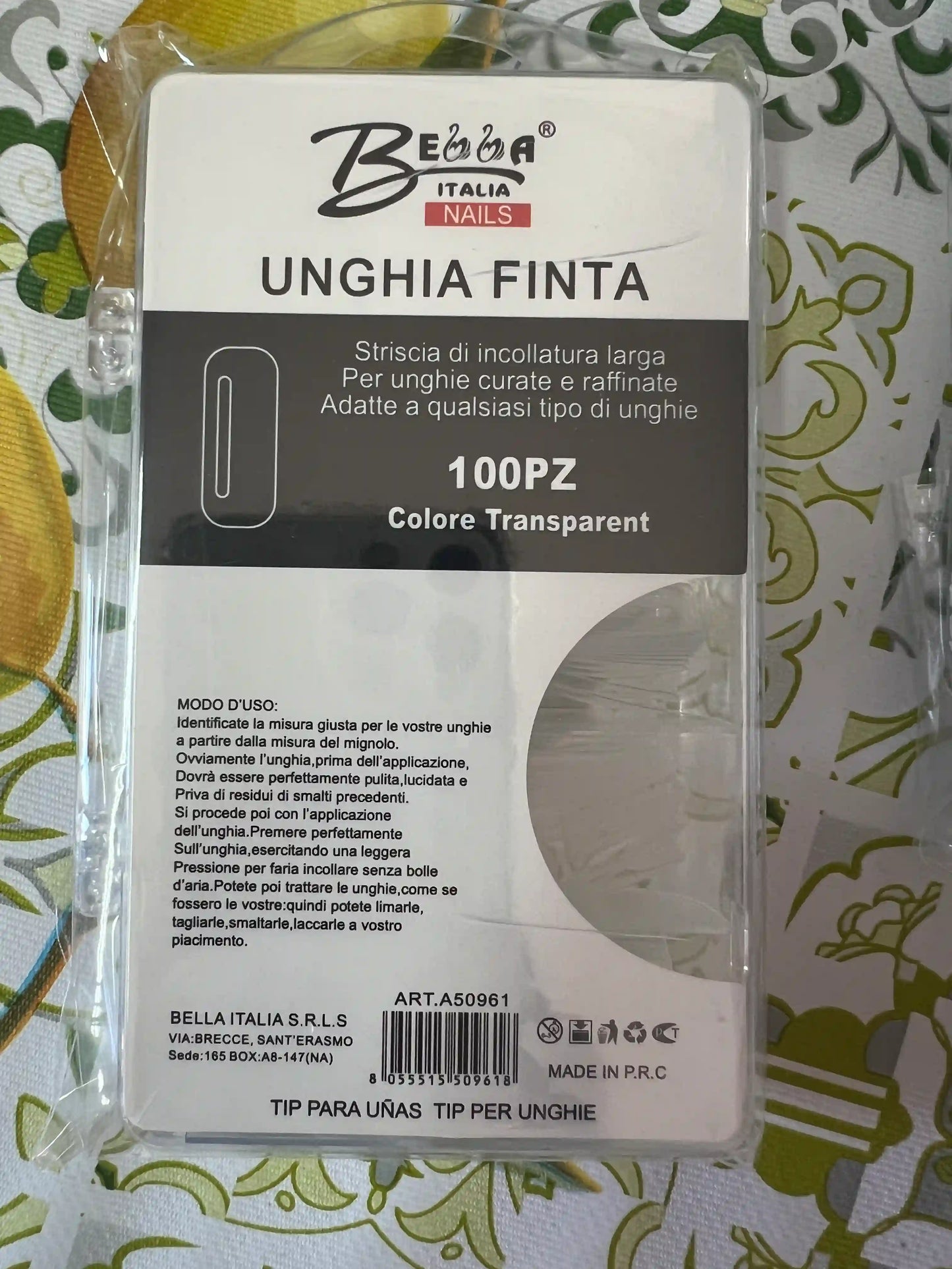 BELLA UNGHIA FINTA TRASPARENT 100PZ - SUNTIMEMODA