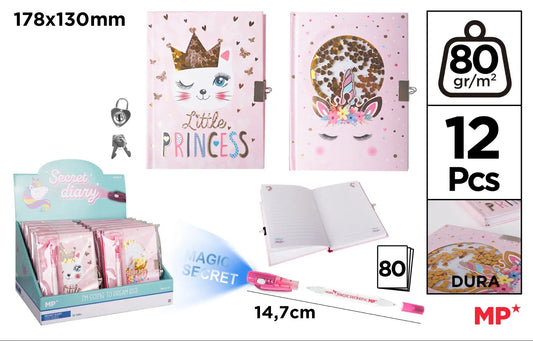 Blocco note con lucchetto con un penna magic secret - SUNTIMEMODA