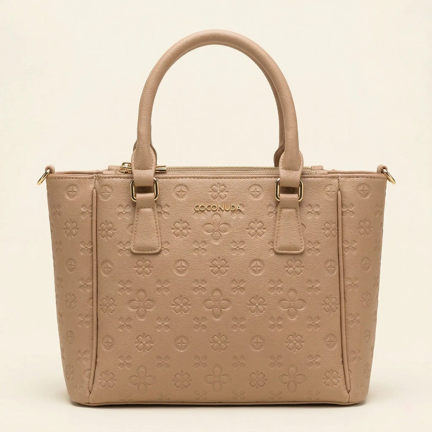 Borsa Coconuda color beige nude con tracolla rimovibile - SUNTIMEMODA
