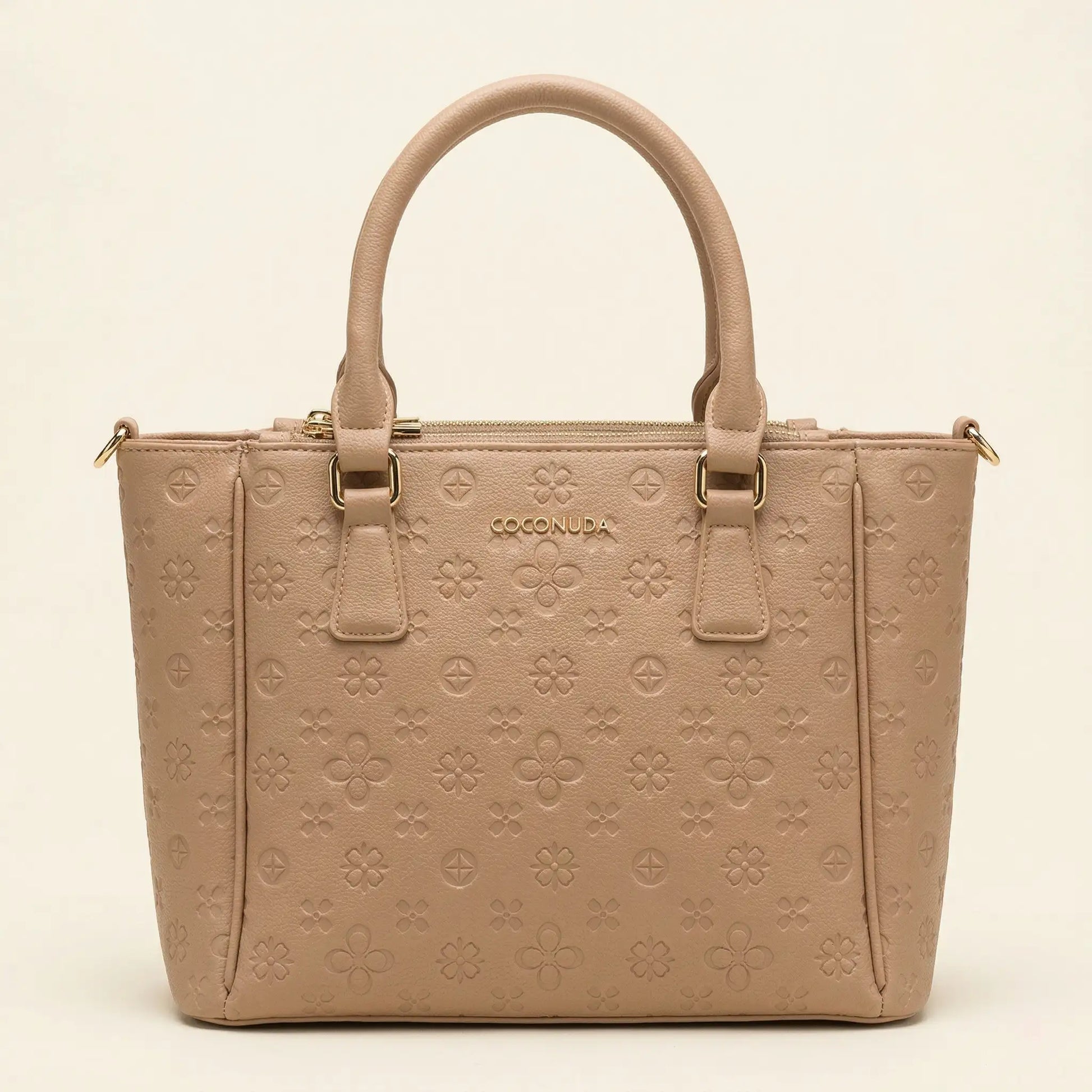 Borsa Coconuda color beige nude con tracolla rimovibile - SUNTIMEMODA