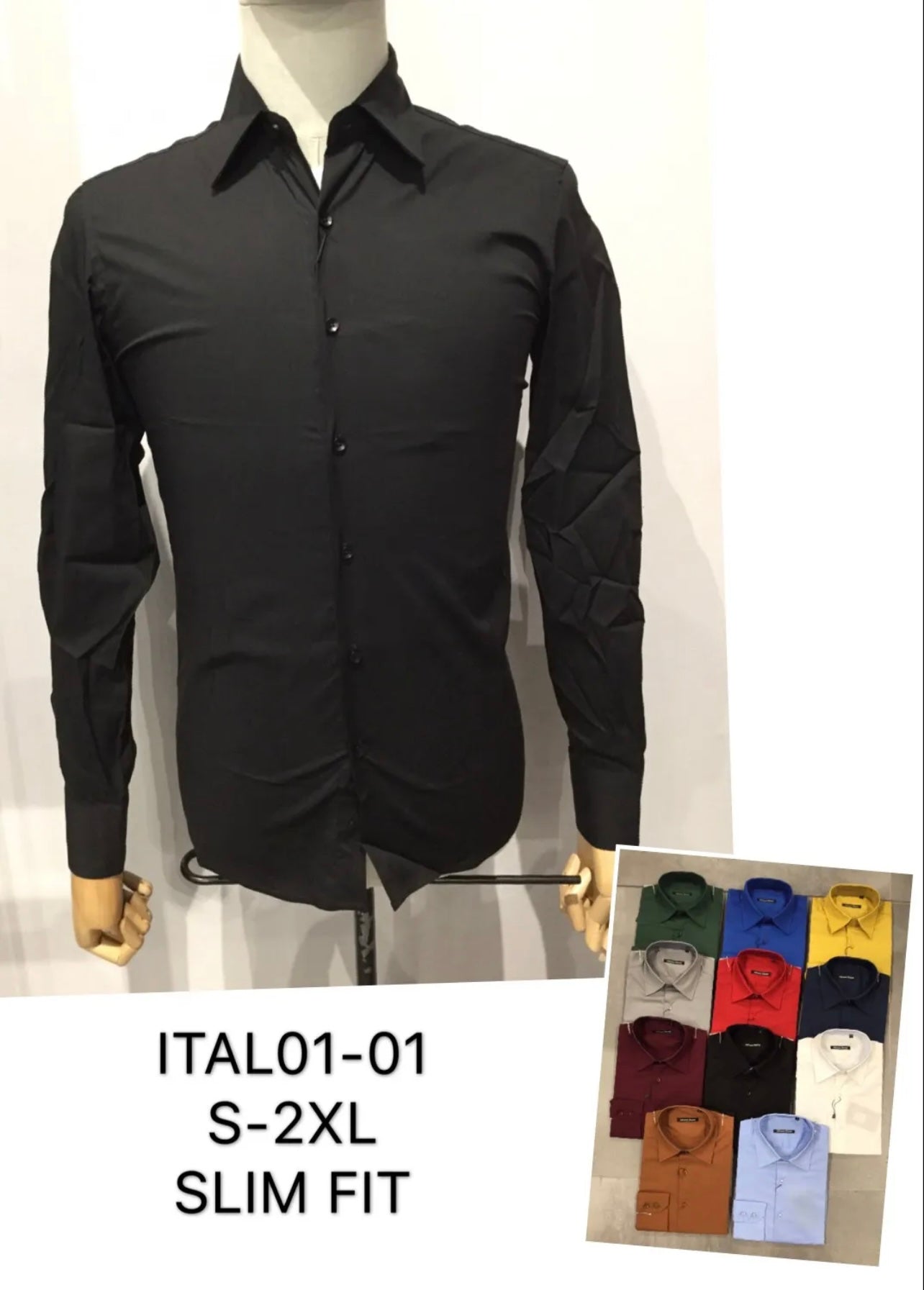 Camicia slim fit da uomo - SUNTIMEMODA