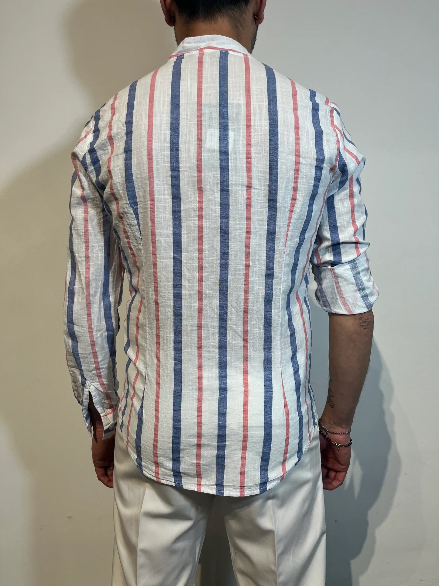 Camicie Uomo Colletto Coreano - SUNTIMEMODA