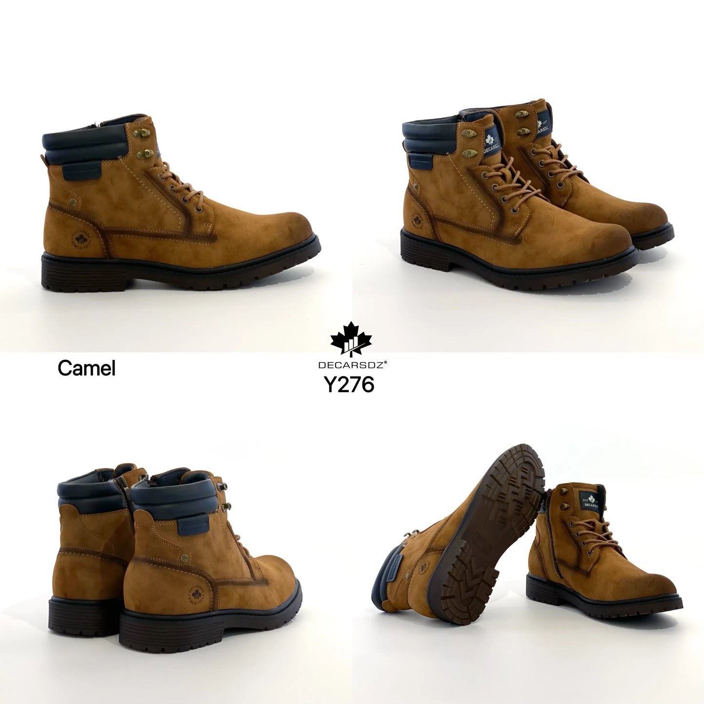 DECARSDZ Scarponcini da uomo MARRONE - SUNTIMEMODA