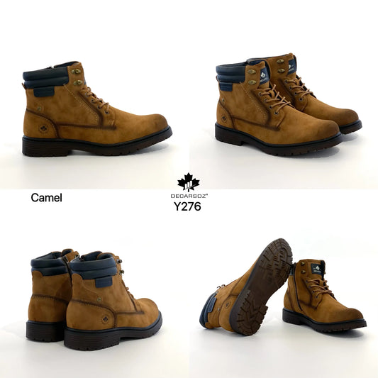 DECARSDZ Scarponcini da uomo MARRONE - SUNTIMEMODA