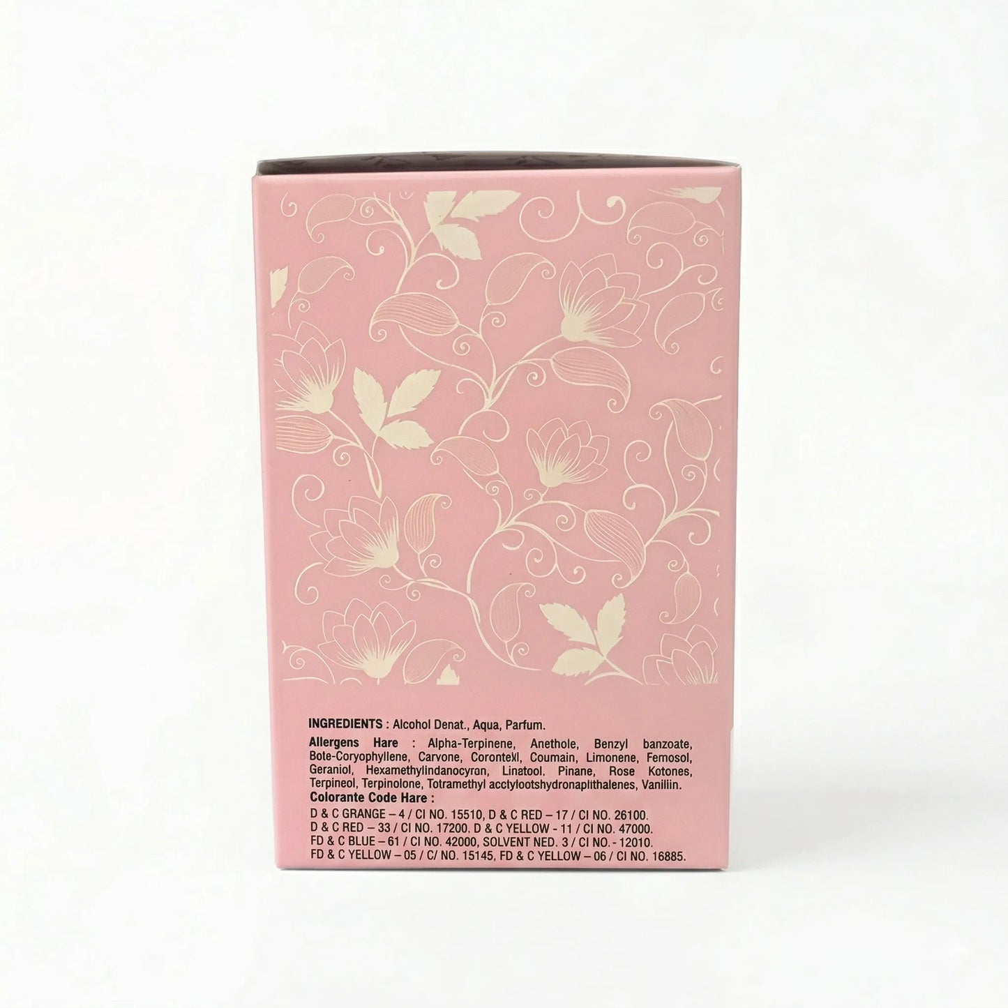 Elenco ingredienti e allergeni profumo SARA PINK 25ml - SUNTIMEMODA