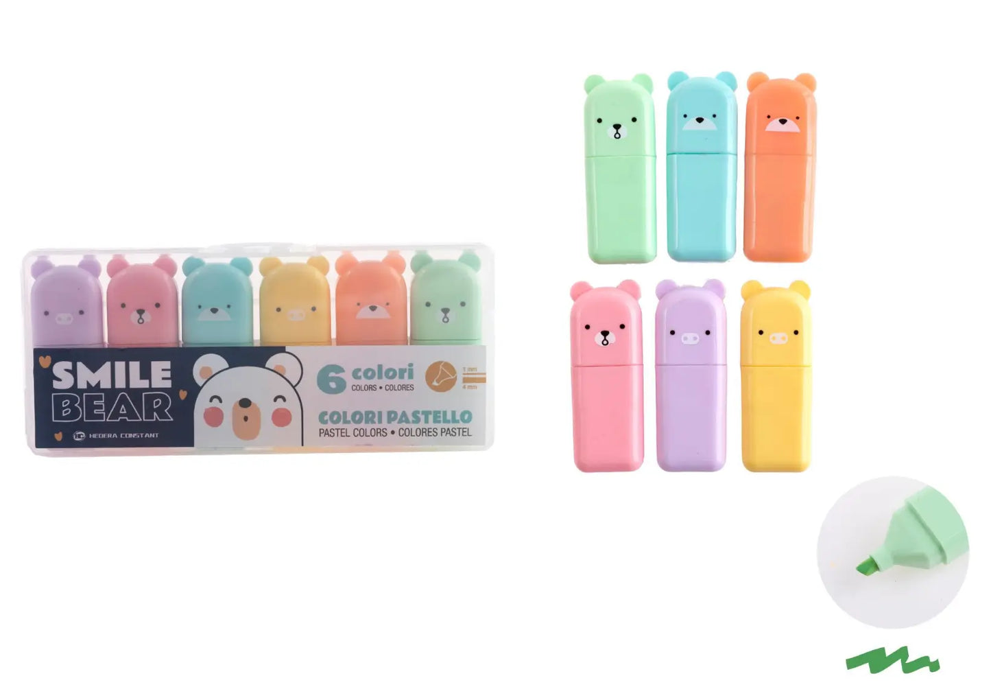 Evidenziatore 6-color multicolore - SUNTIMEMODA