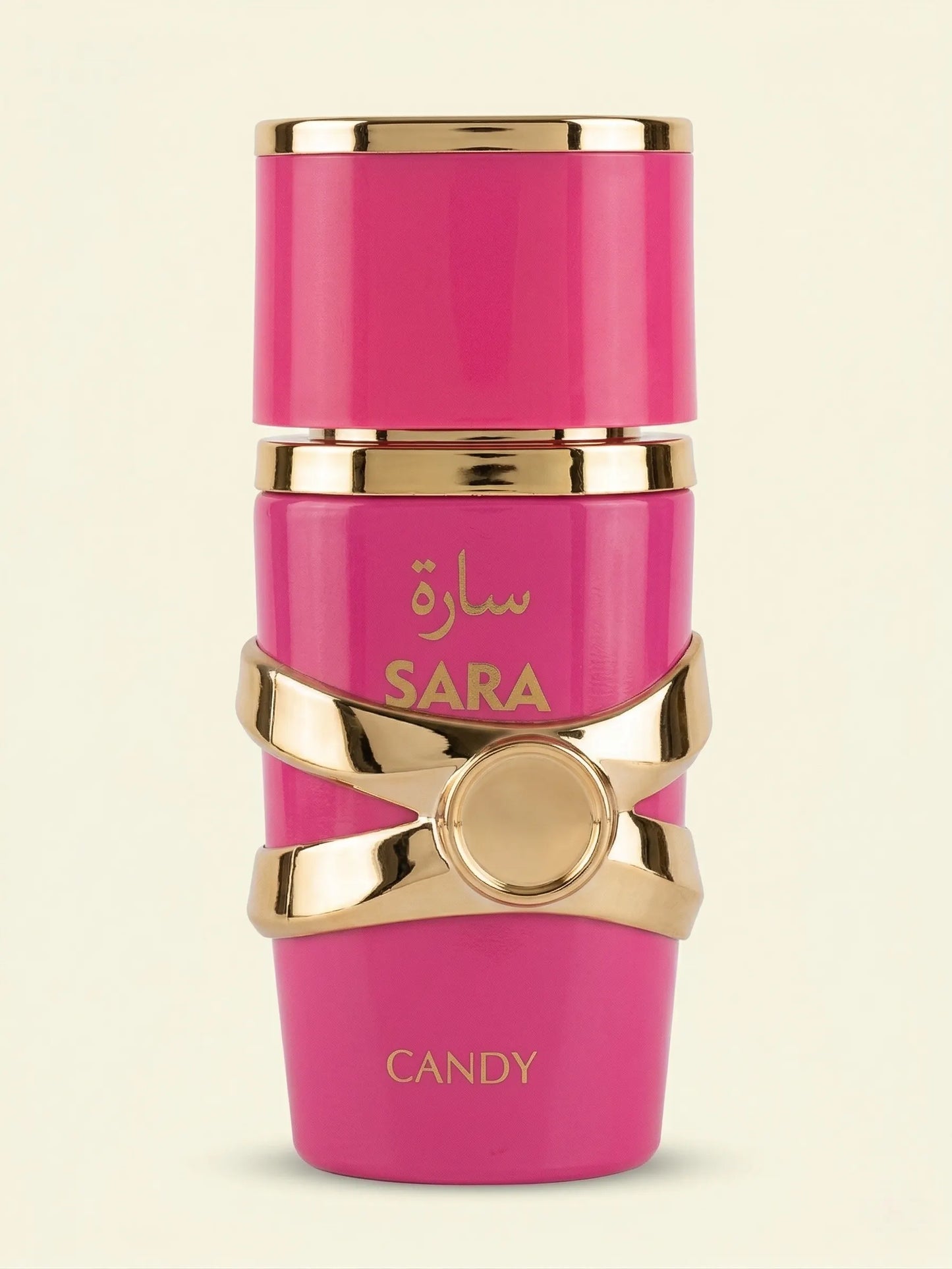Flacone profumo SARA CANDY rosa e oro stile arabo elegante - SUNTIMEMODA