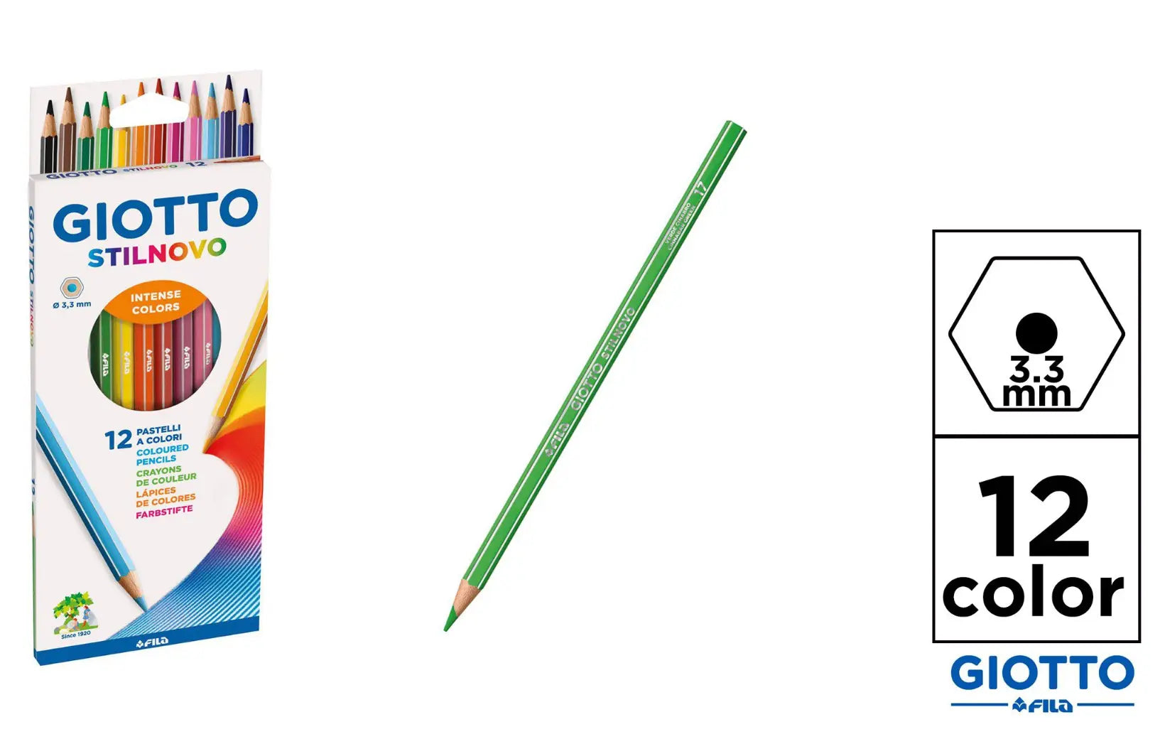 GIOTTO STIILNOVO 3.3MM - 12 COLORS - SUNTIMEMODA