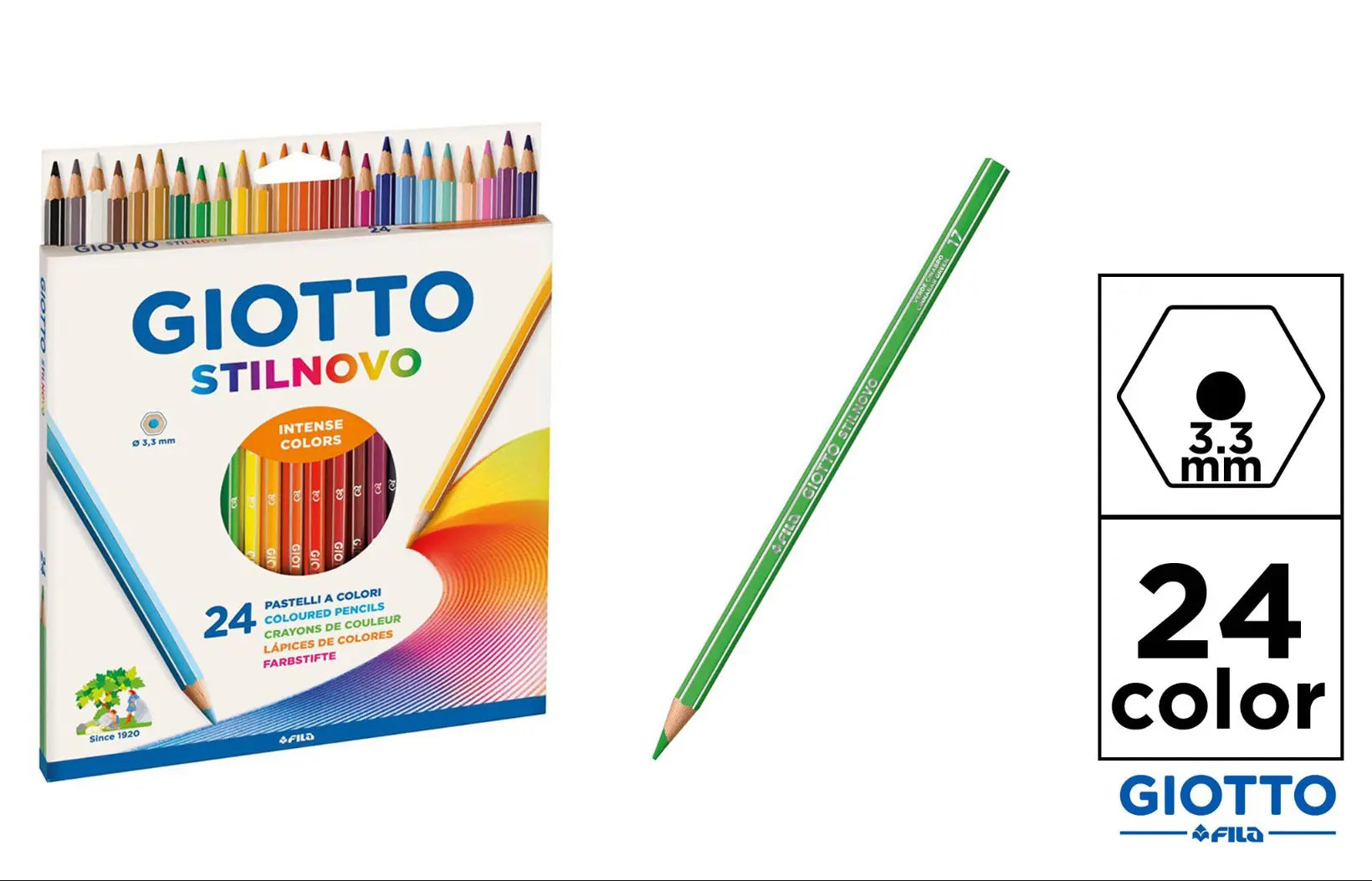 GIOTTO STILNOVO 3.3MM 24 COLOR - SUNTIMEMODA