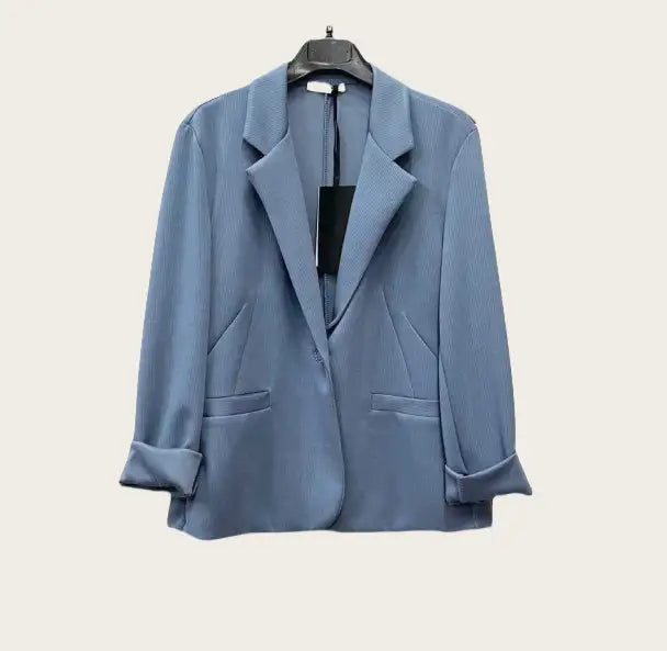 Giacca monopetto semplice Azzurro - SUNTIMEMODA