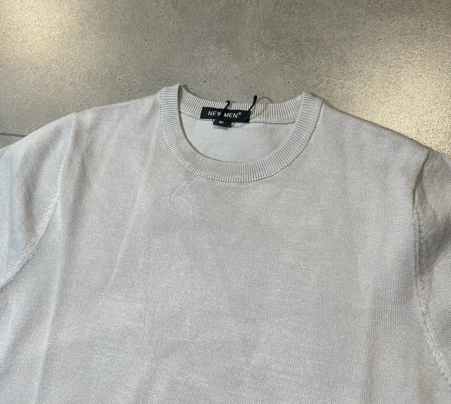 Maglia a Maniche Lunghe Uomo Girocollo in Maglia BIANCO - SUNTIMEMODA