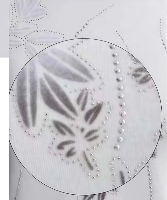 Maglia maniche lunghe con motivo a rombi e foglie - SUNTIMEMODA