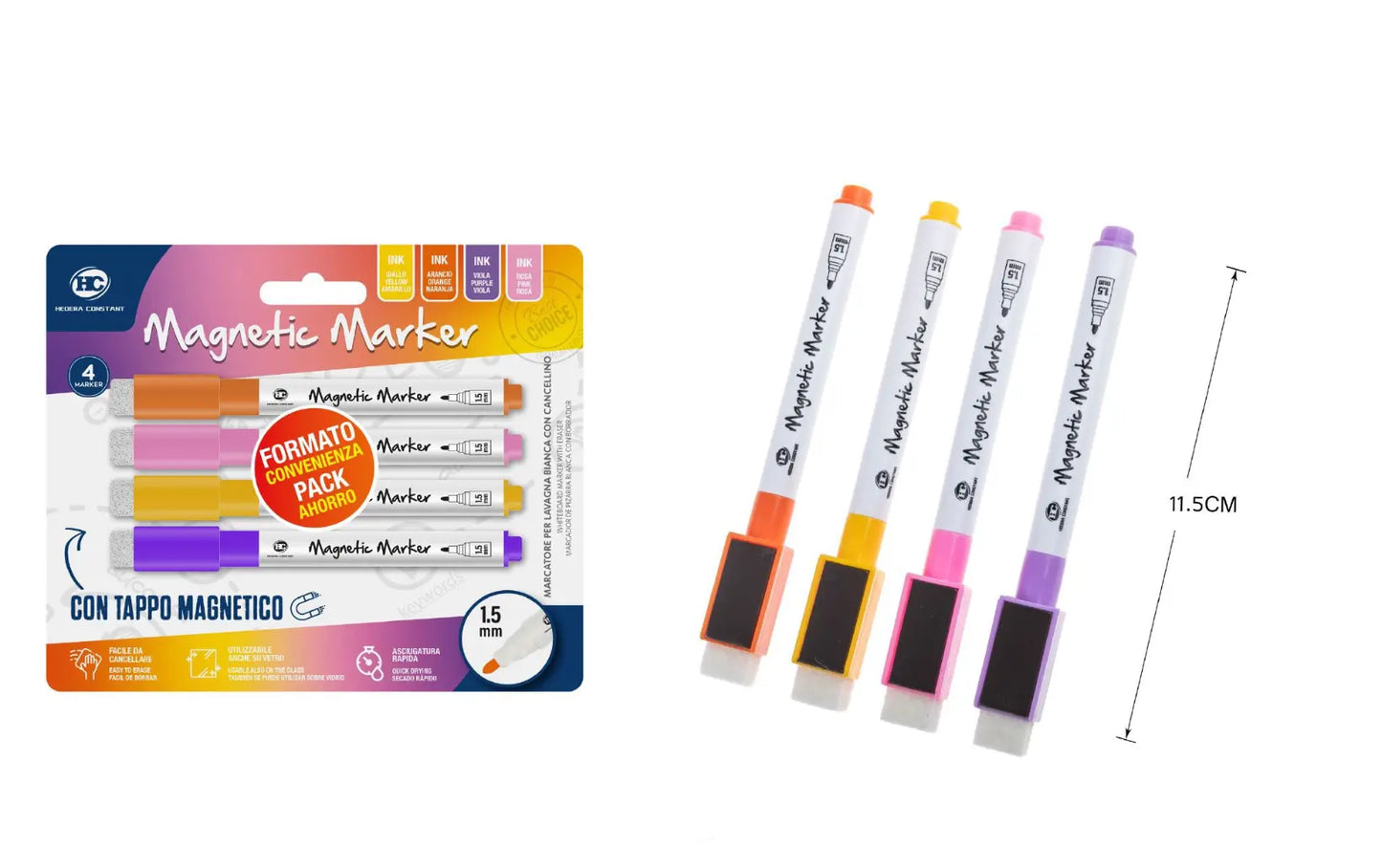 Magnetic marker multicolor 4pz - SUNTIMEMODA