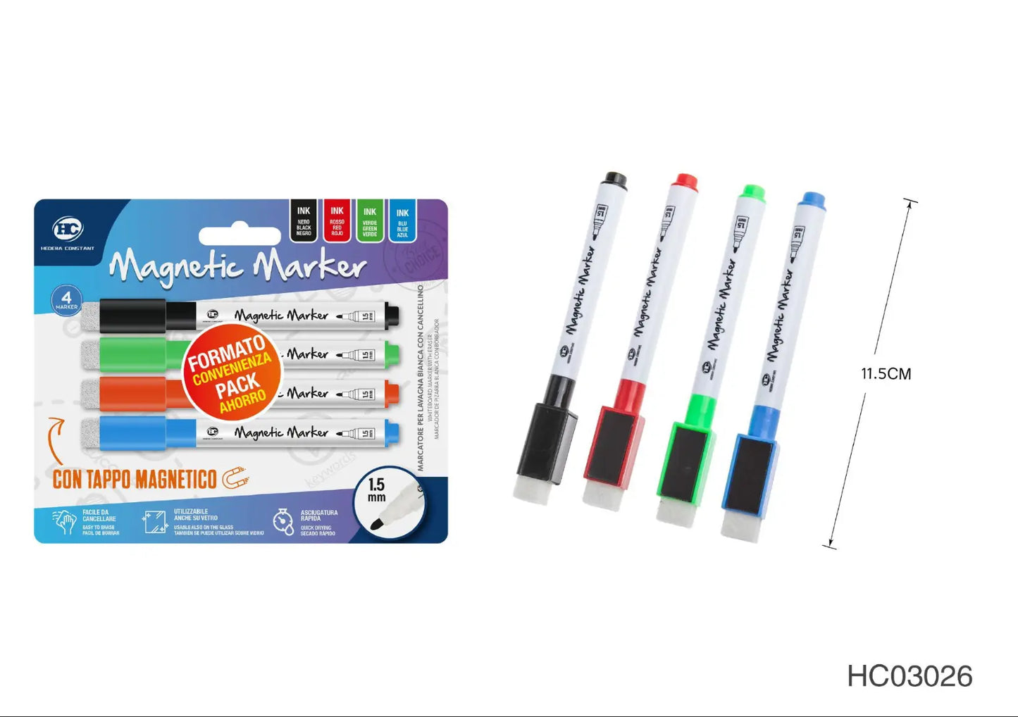 Magnetic marker multicolor 4pz - SUNTIMEMODA