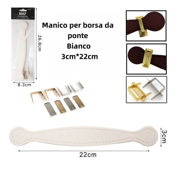 Manico per borsa da ponte bianco 3cm*22cm - SUNTIMEMODA