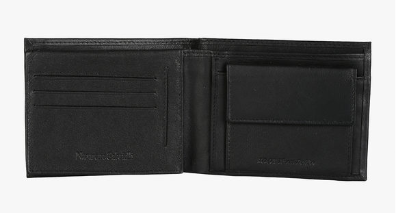 Nazareno Gabrielli portafoglio VERA PELLE PDK433 NERO - SUNTIMEMODA