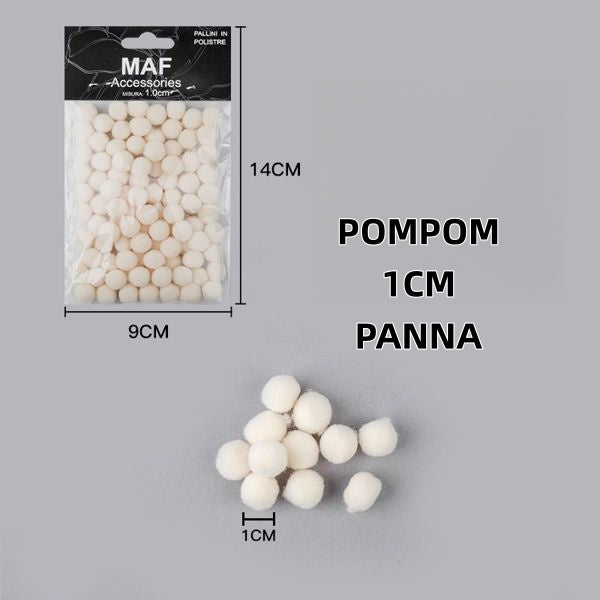 POMPOM 1CM PANNA - SUNTIMEMODA