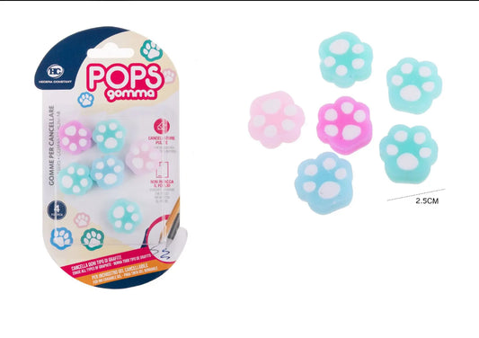 POPS GOMMA 5PZ zampa di cane - SUNTIMEMODA